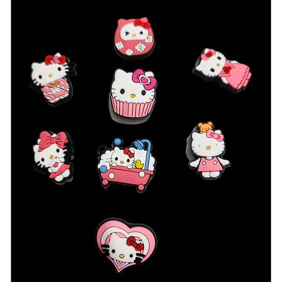 Charms 8-Pcs Hello Kitty Jibbitz - Picture 2 of 2
